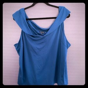 2/$20 Who What Wear Blue Off Shoulder Blouse 4X